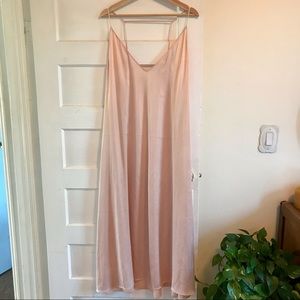 Dusty Pink Satin Slip Dress